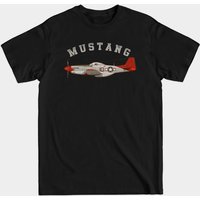P51 Mustang Men's T-Shirt in Black