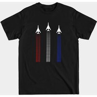 B-1 Lancer Bomber Contrail Flag T-Shirt for Men