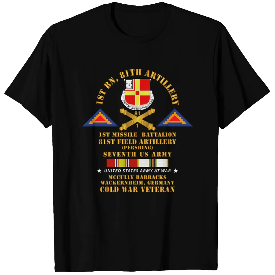 T-Shirt pour hommes 1st Missle Bn 81st Artillery Pershing — T-shirts pour hommes