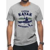 T-shirt noir pour hommes Yippee Kayak