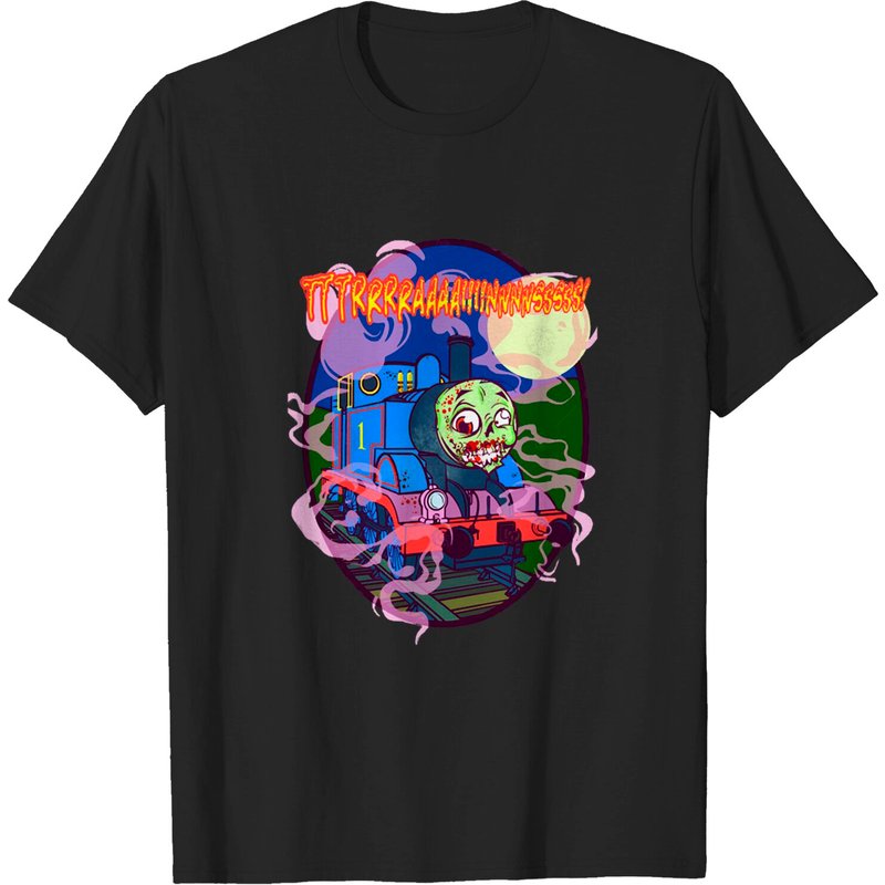 T-shirt pour hommes Thomas Tank Engine en noir — T-shirts pour hommes