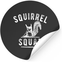 Autocollant Squirrel Squad Mignon pour Thème Noir — Autocollants et stickers
