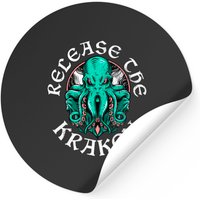Release The Kraken Sticker - Classic Square Style — Stickers & Decals