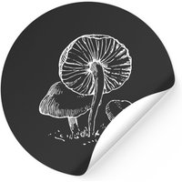 Mushrooms Sticker Mycology Fungi Square Sticker — Stickers & Decals