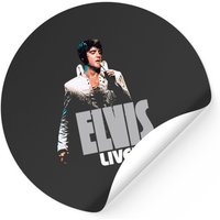 Elvis Live In Las Vegas Sticker — Stickers & Decals