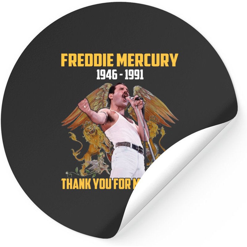 Freddie Mercury Thank You For Memories Sticker
