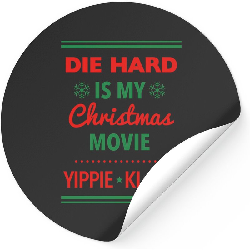 Die Hard Christmas Movie Sticker - Classic Square Design — Stickers & Decals