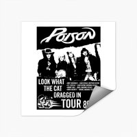 Poison Rock Band Look What Tour Graphite Heather Sticker — Stickers & Decals