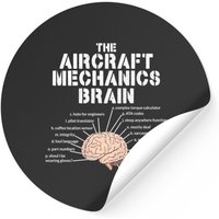 Autocollant Cerveau de Mécanicien d'Avion - Autocollant Cadeau d'Aviation — Autocollants et stickers