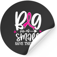 Save The Tatas Sticker - Classic Square Design