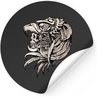 Aztec Sticker - Classic Square Style with Glossy Finish — Stickers & Decals