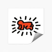 Keith Haring Radiant Baby Icon Sticker, 1990 Street Art — Stickers & Decals