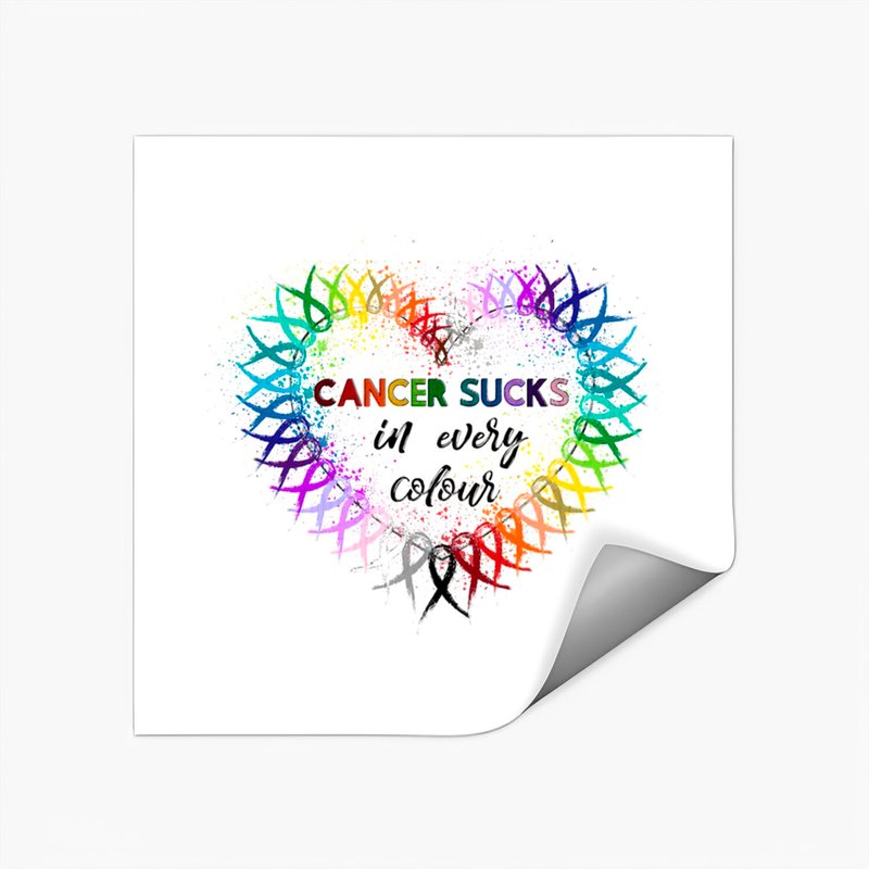 Cancer Sucks Sticker - Multiple Colors Available — Stickers & Decals