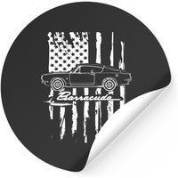 Plymouth Muscle Barracuda Car Classic American 60s 70s V8 Sticker — Stickers & Decals