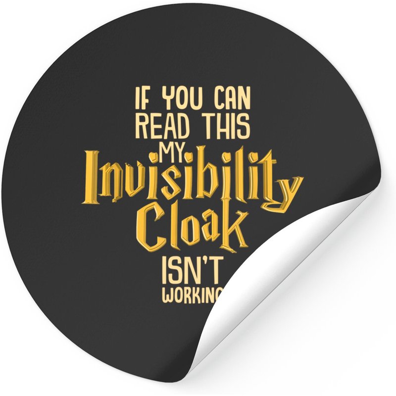 Invisibility Cloak Geek Book Movie Lover Sticker — Stickers & Decals