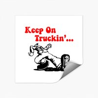 Autocollant Truckin Keep On Truckin - Design Carré Classique