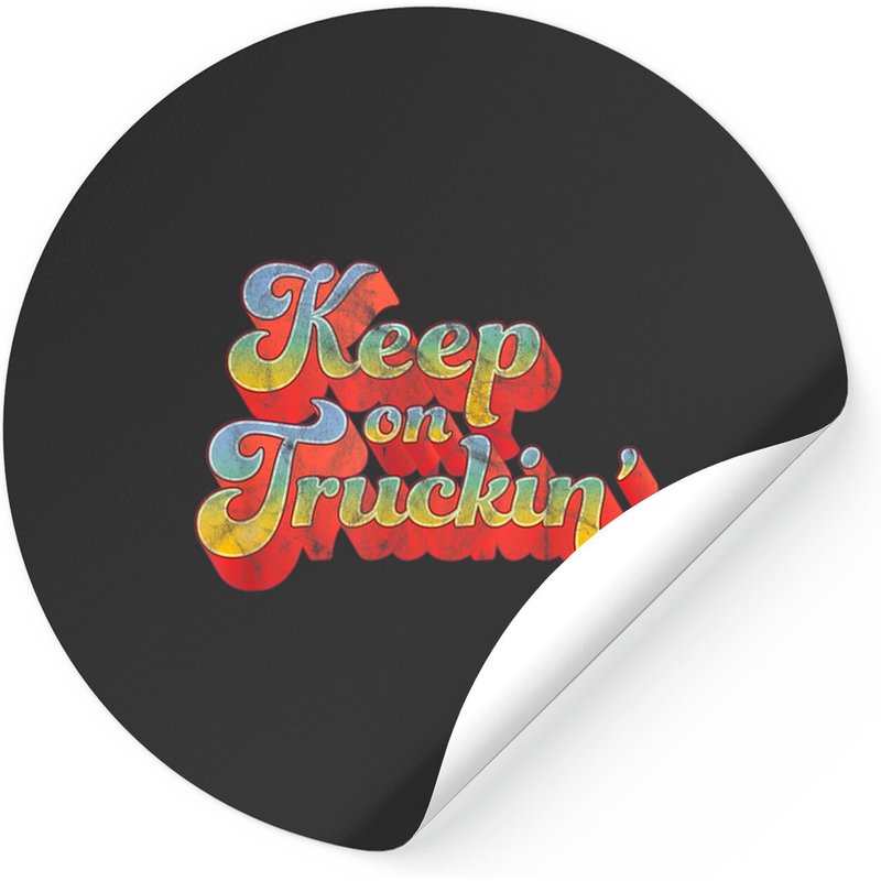Truckin Sticker Keep On Truckin - Classic Square Style — Stickers & Decals