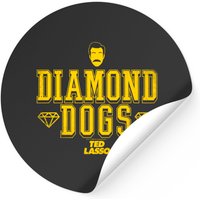 Autocollant du logo Diamond Dogs de Ted Lasso