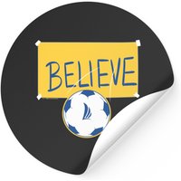 Autocollant Ted Lasso Believe Soccer Sign