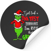 I'm Just Took A DNA Test Grinch Christmas Sticker