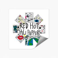 Life Is Beautiful Around The World Sticker - Red Hot Chilli Peppers
