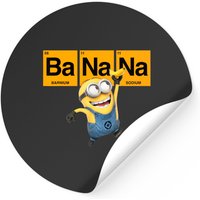 Autocollant carré heureux élémentaire banane Minions de Despicable Me