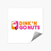 Autocollant de Pickleball Dink'n Go Nuts Paddle