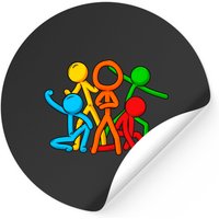 Alan Animation Becker Sticker - Classic Square Design — Stickers & Decals