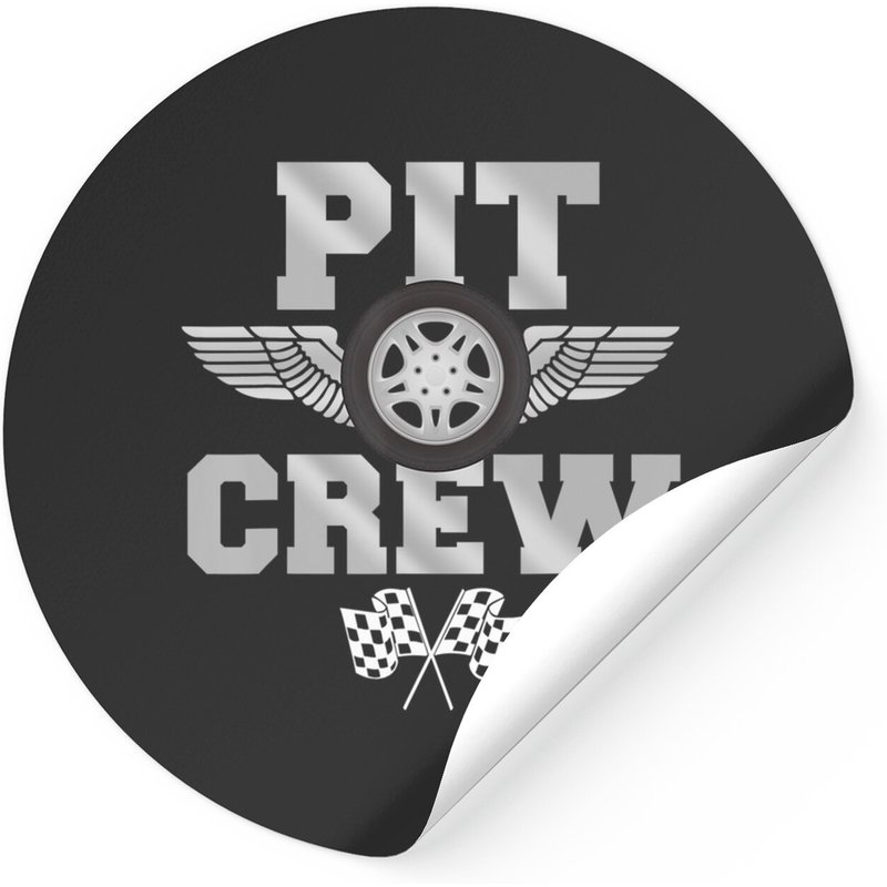 Autocollant Pit Crew pour Fête de Voiture de Course