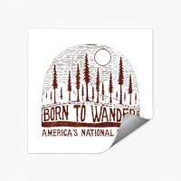 Born To Wander Americas National Parks Sticker — Stickers & Decals