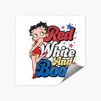 Autocollant Red White And Boop Betty Boop