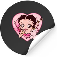 Autocollant Betty Boop Love Dog — Autocollants et stickers