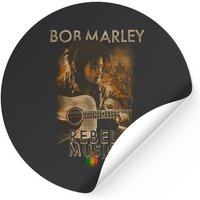 Autocollant Bob Marley Rebel Music