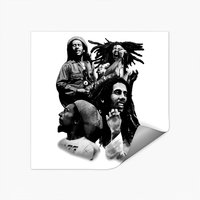 Bob Marley Quad Photo Sticker — Stickers & Decals