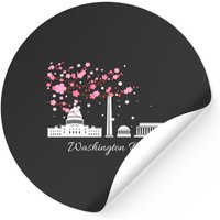 Autocollant de Monuments et Mémoriaux des Cerisiers de Washington DC