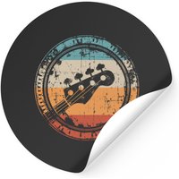 Autocollant Tête de Guitare Basse Vintage pour Bassistes — Autocollants et stickers