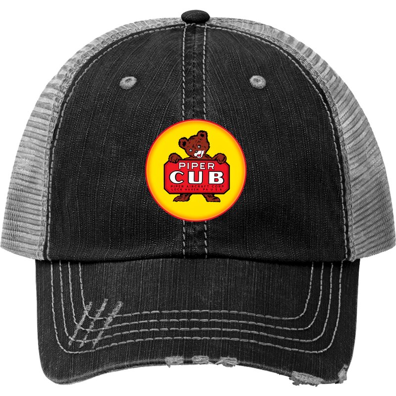 Piper Cub Trucker Hat - Unisex Breathable Cap — Baseball Cap