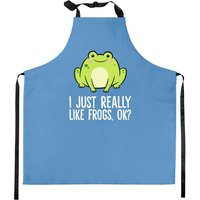 Tablier de cuisine drôle de grenouille - J'aime vraiment les grenouilles, d'accord? — Tabliers de cuisine