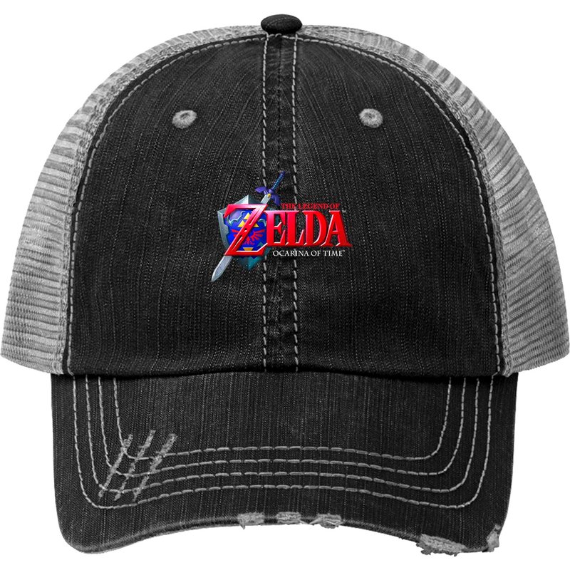 Casquette Trucker Logo Classique Ocarina of Time de Nintendo Zelda — Casquette de baseball