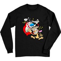 Ren and Stimpy The Show Art Smile Classic Long Sleeve T-Shirt — Mens T Shirts