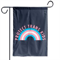 Protect Trans Kids Rainbow Garden Flags