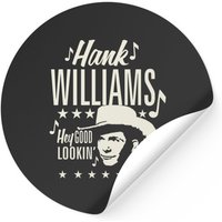 Autocollant Portrait d'Hank Williams - Homme Élégant — Autocollants et stickers
