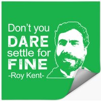 Autocollant Roy Kent - Style carré classique — Autocollants et stickers