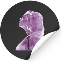 Autocollant Portrait d'Adele - Design Carré Classique — Autocollants et stickers