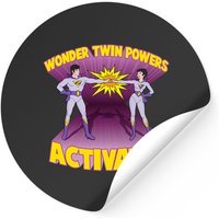 Wonder Twin Powers Activate! - Autocollant Wonder Twins — Autocollants et stickers