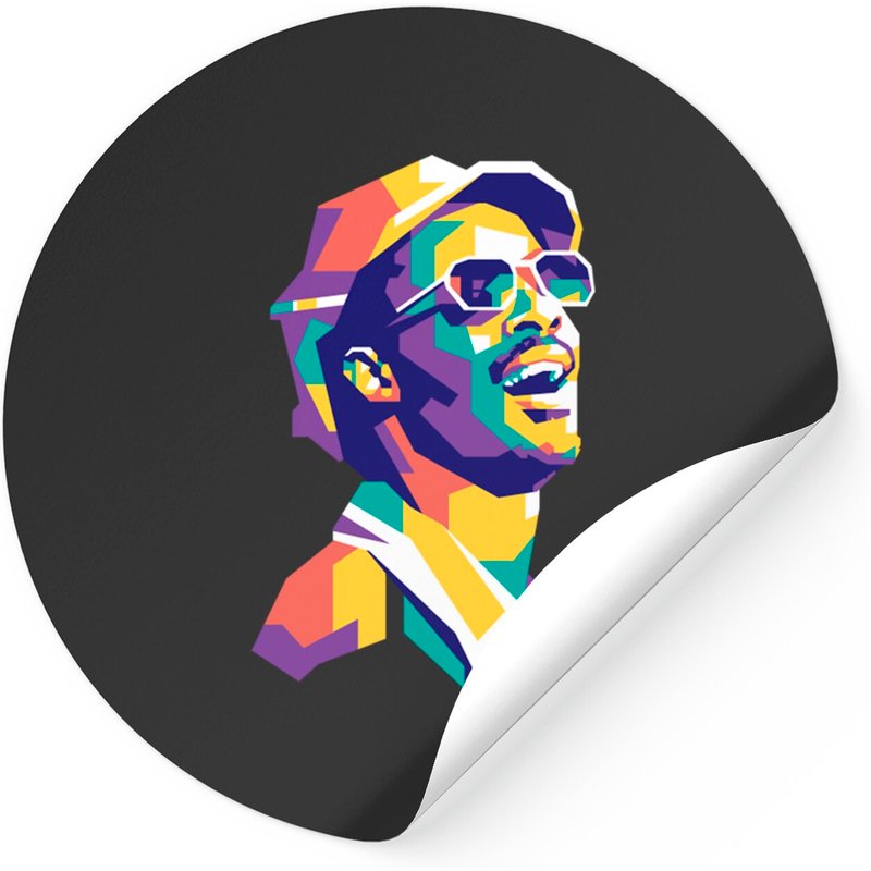 Stevie Wonder Wpap Limit Color Sticker — Stickers & Decals