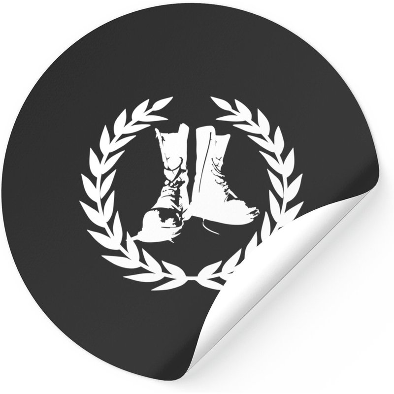 Skinheads Oi Boots Laurel Wreath Sticker — Stickers & Decals