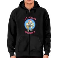 Hoodie Zippé Los Pollos Hermanos Unisexe en Noir — Sweats à capuche pour hommes