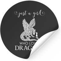 Just A Girl Who Loves Dragons Sticker