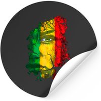 Beautiful Africa Art African American Woman Sticker — Stickers & Decals